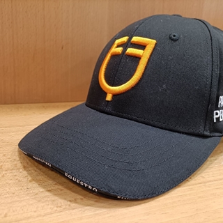 Gorra visera EQUESTRO talla única color negro/amarillo - Imagen 2